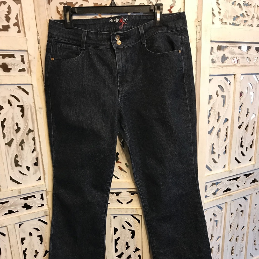 Style&Co jeans size 12 dark denim boot cut